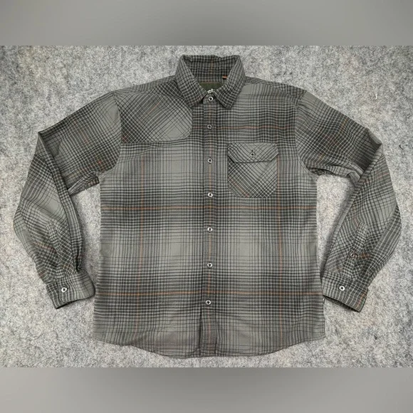 Howler BrothersHarkers Flannel ShirtRoberts Plaid: CharcoalSize Medium